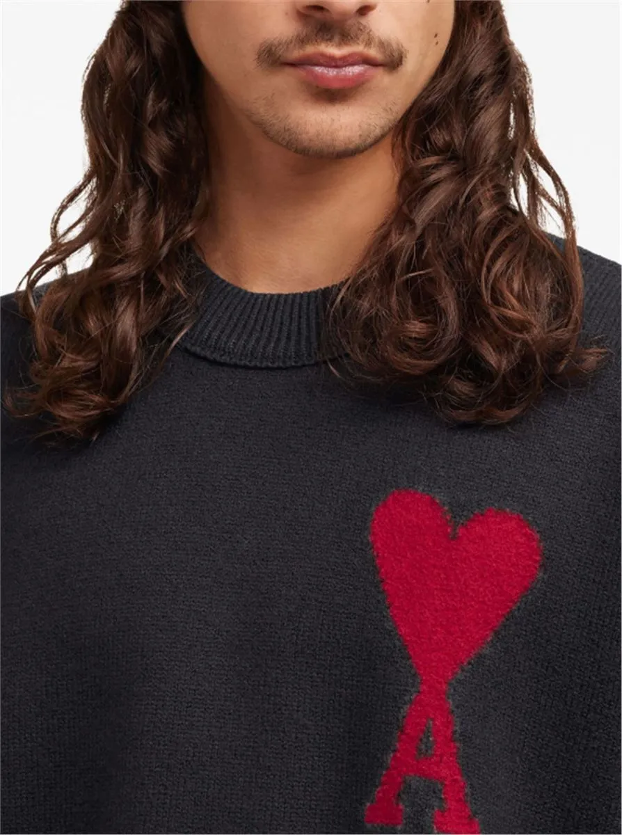 INTARSIA-KNIT WOOL JUMPER