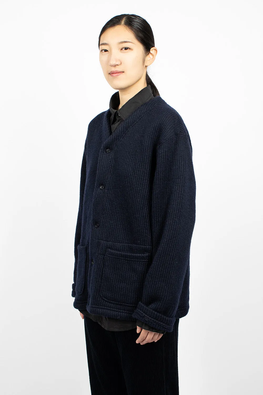 Knit Cardigan Navy