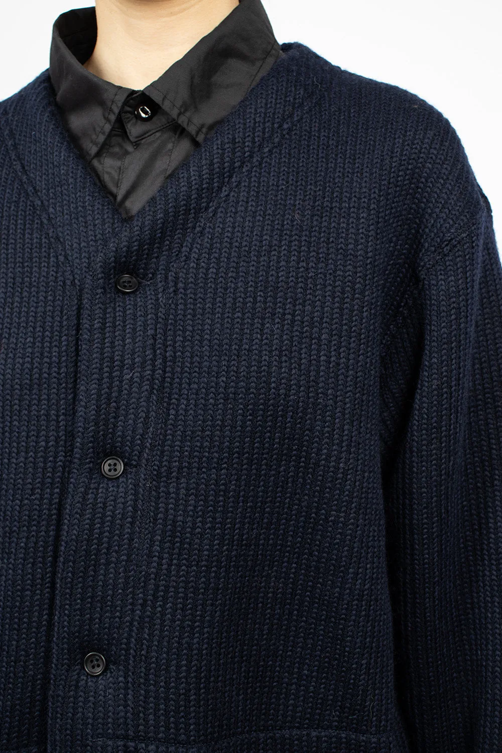 Knit Cardigan Navy