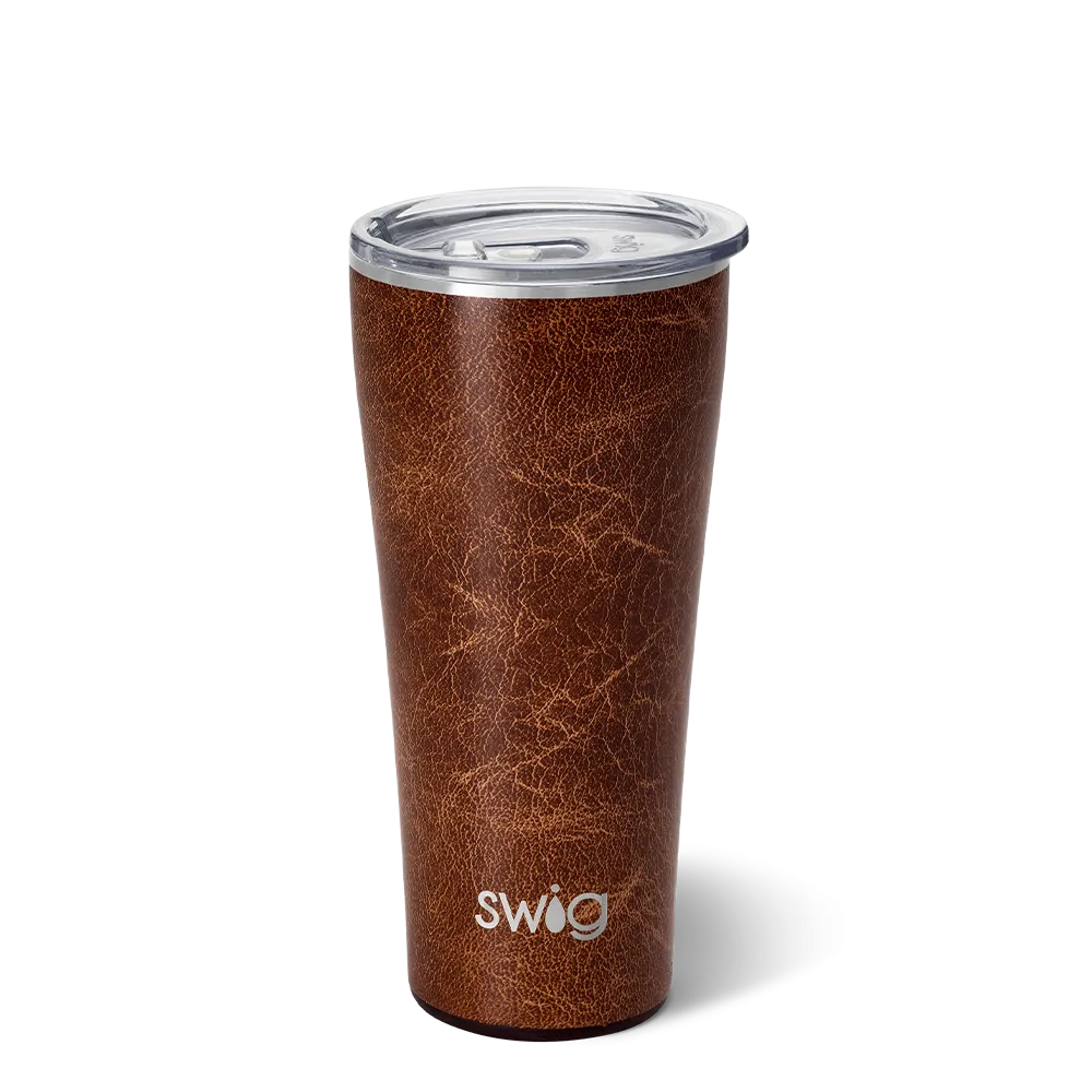 LEATHER   SWIG Tumbler : (32oz)