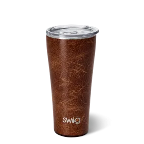 LEATHER   SWIG Tumbler : (32oz)