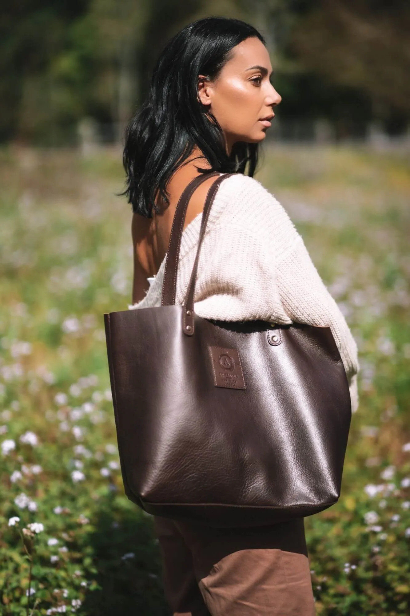 Luna Leather Tote Mini