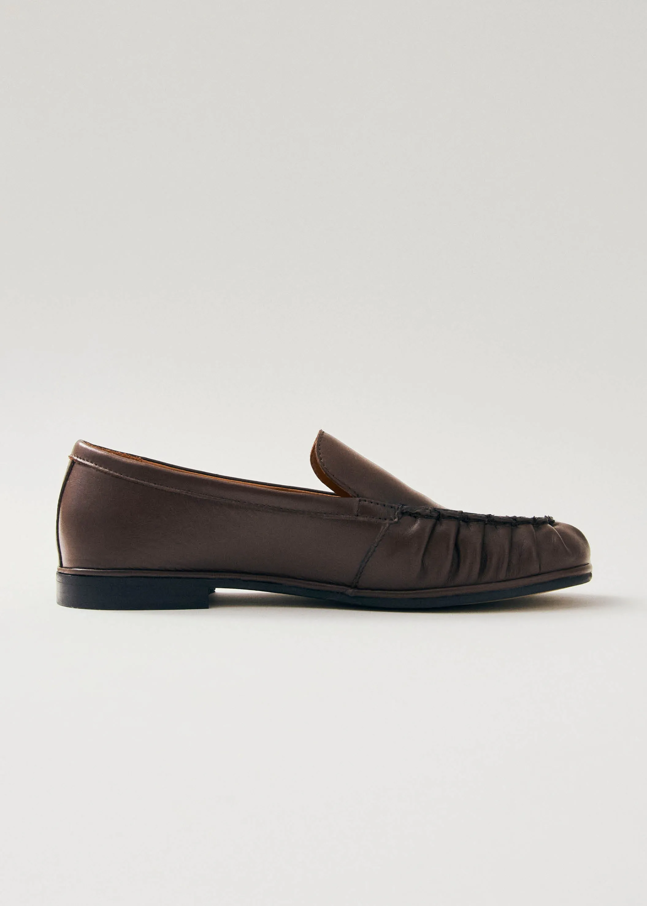 Marty Brown Leather Loafers