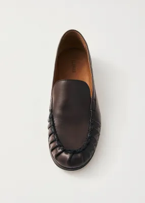 Marty Brown Leather Loafers