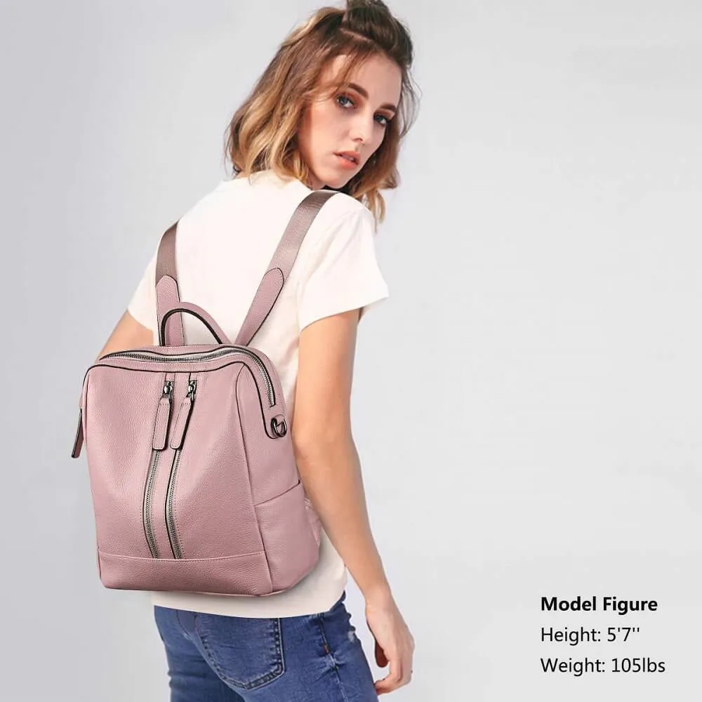 Medium Genuine Leather Backpack