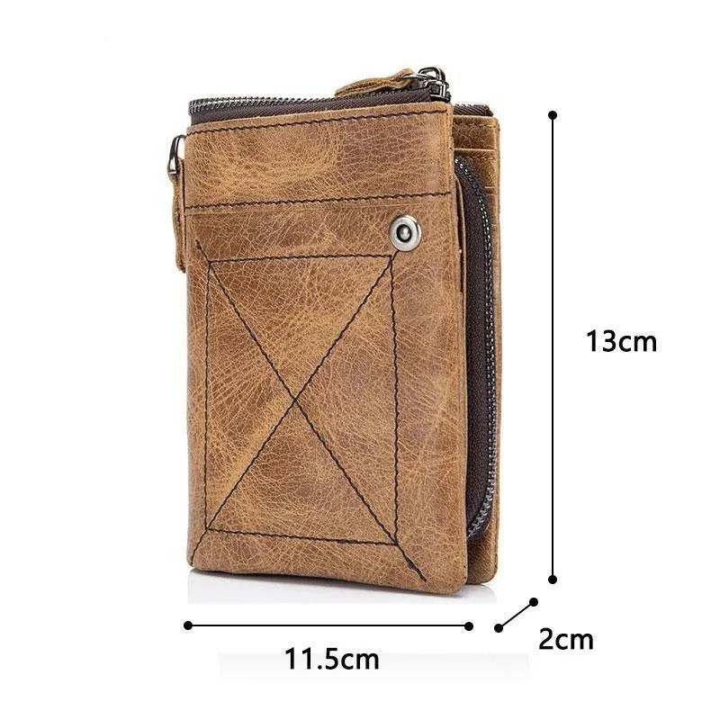 Men's Leather Wallet - Genuine Leather