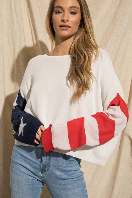 ‘Merica Knit Top