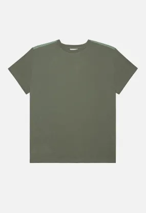 Nylon Panel Tee / Olive