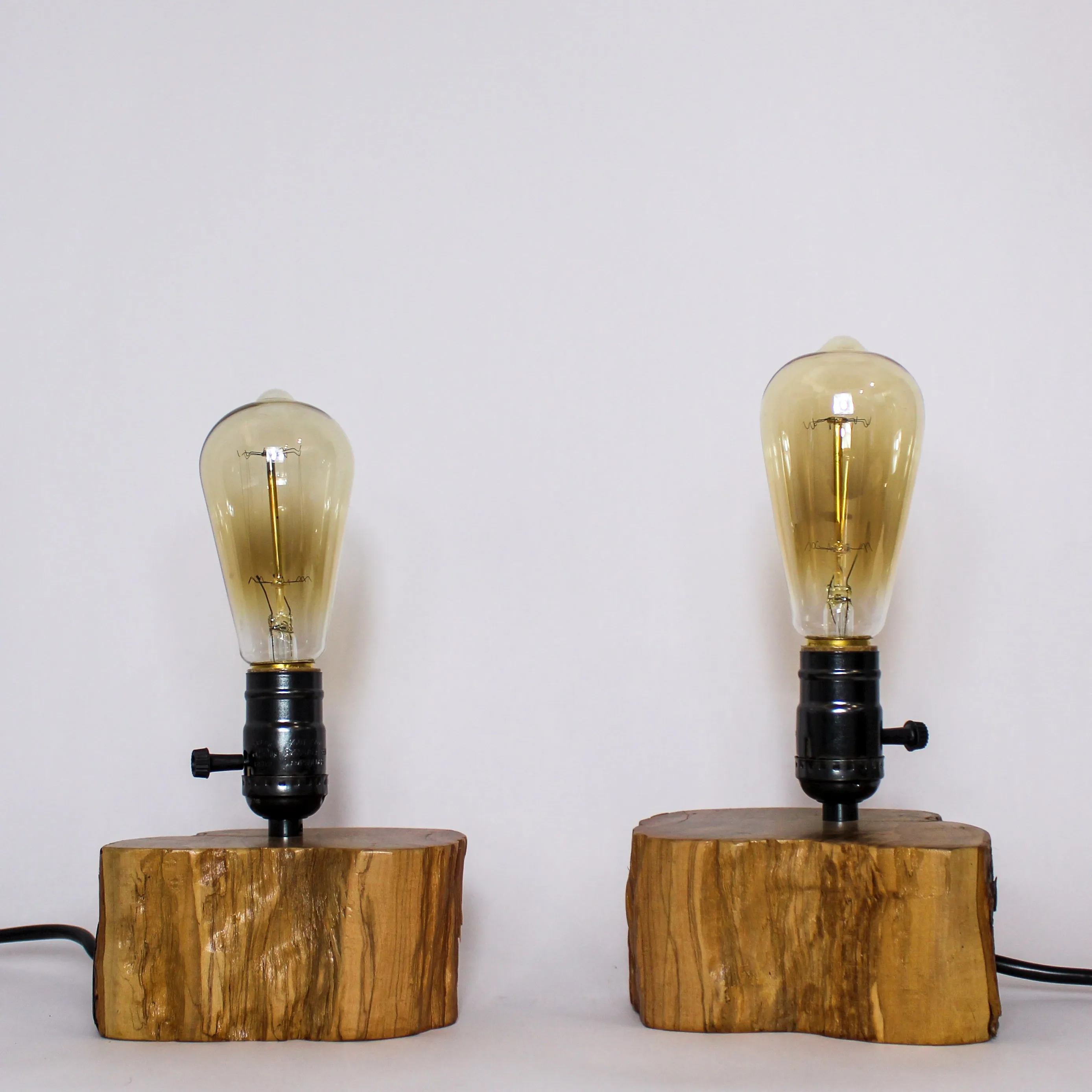 Olive bedside lamps