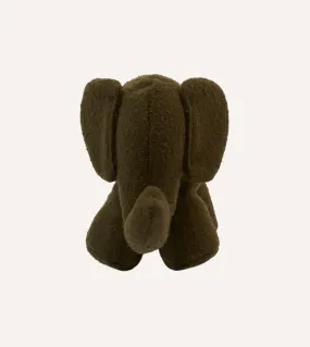 Olive Casentino Wool Elephant