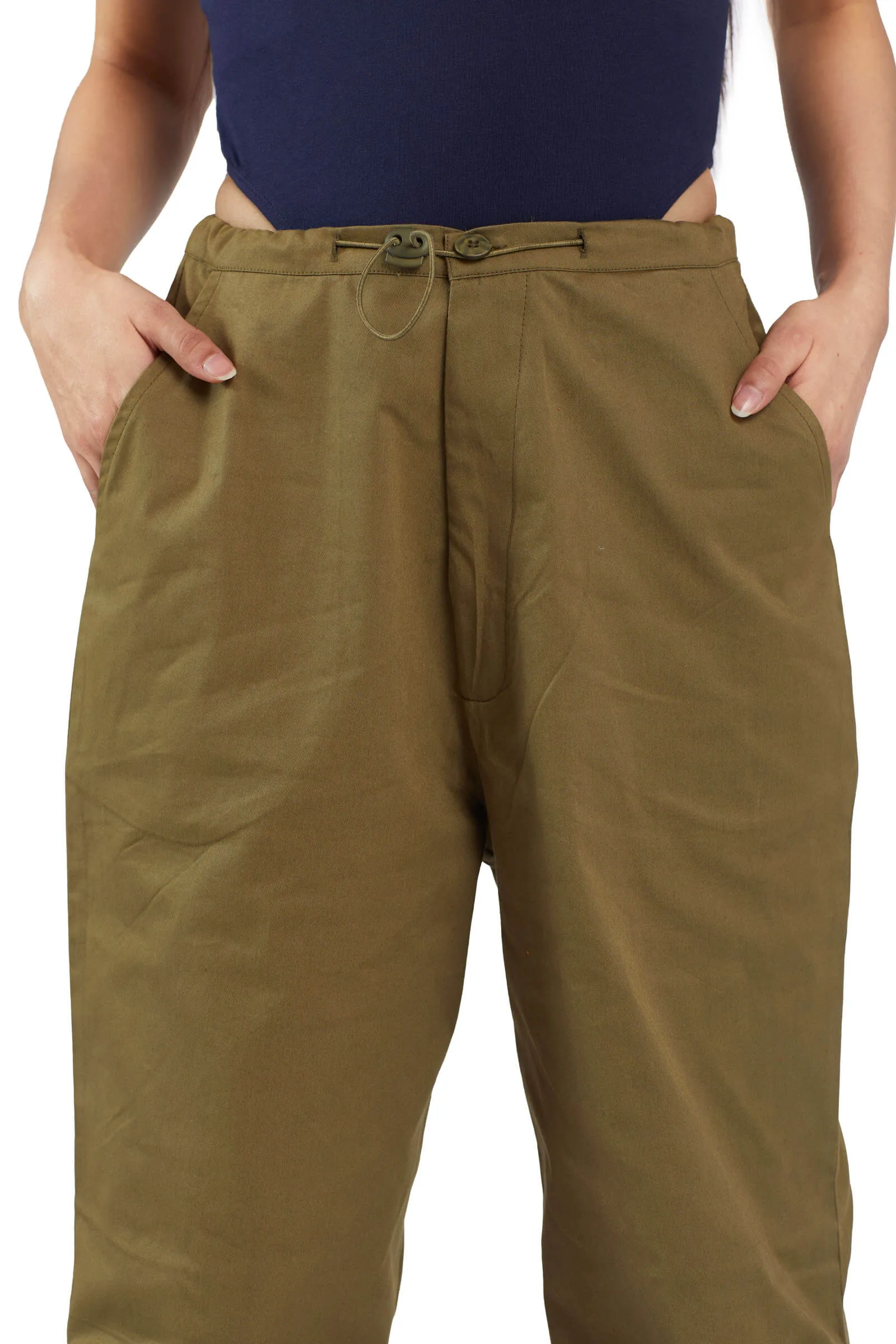 Olive Parachute Pants