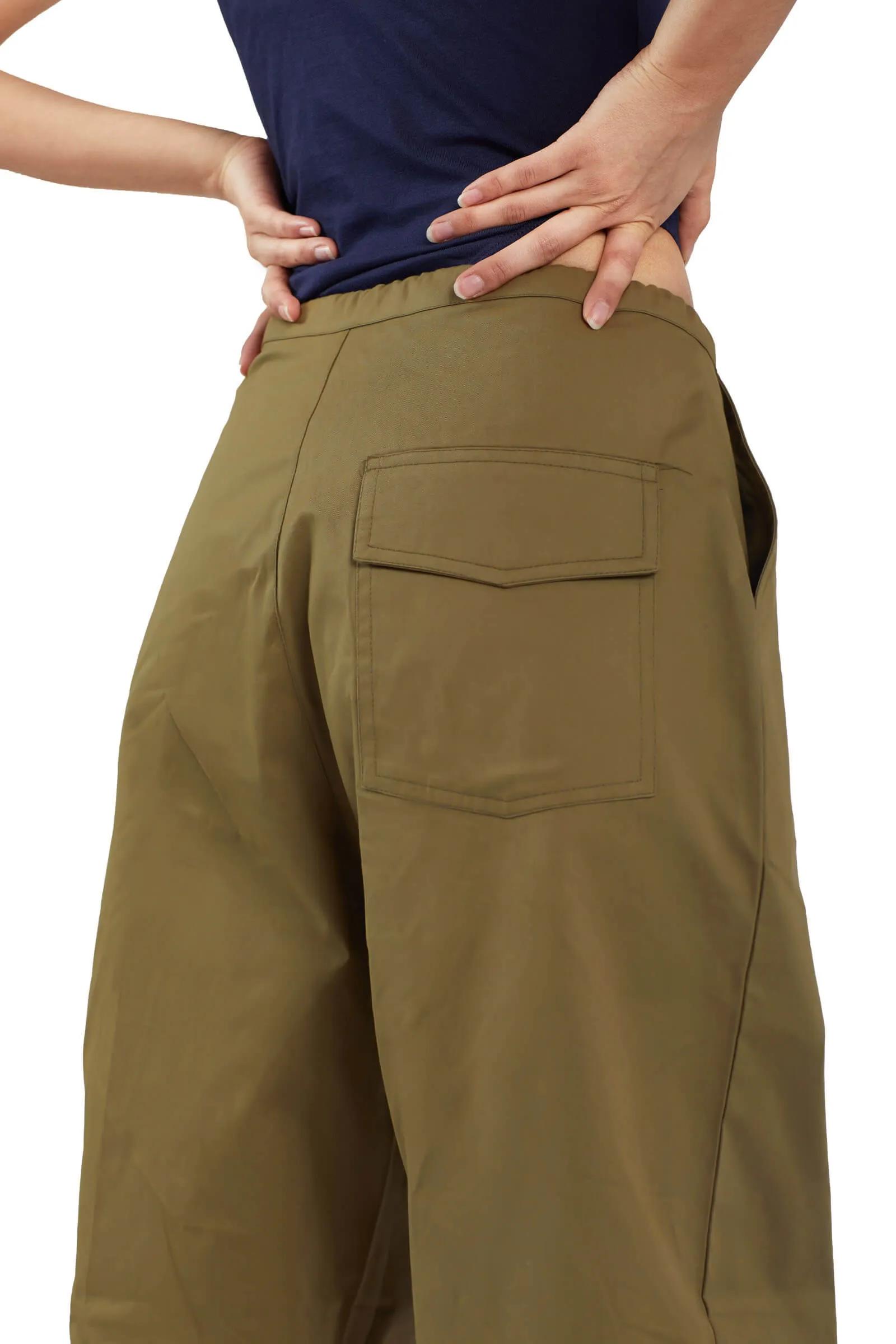 Olive Parachute Pants