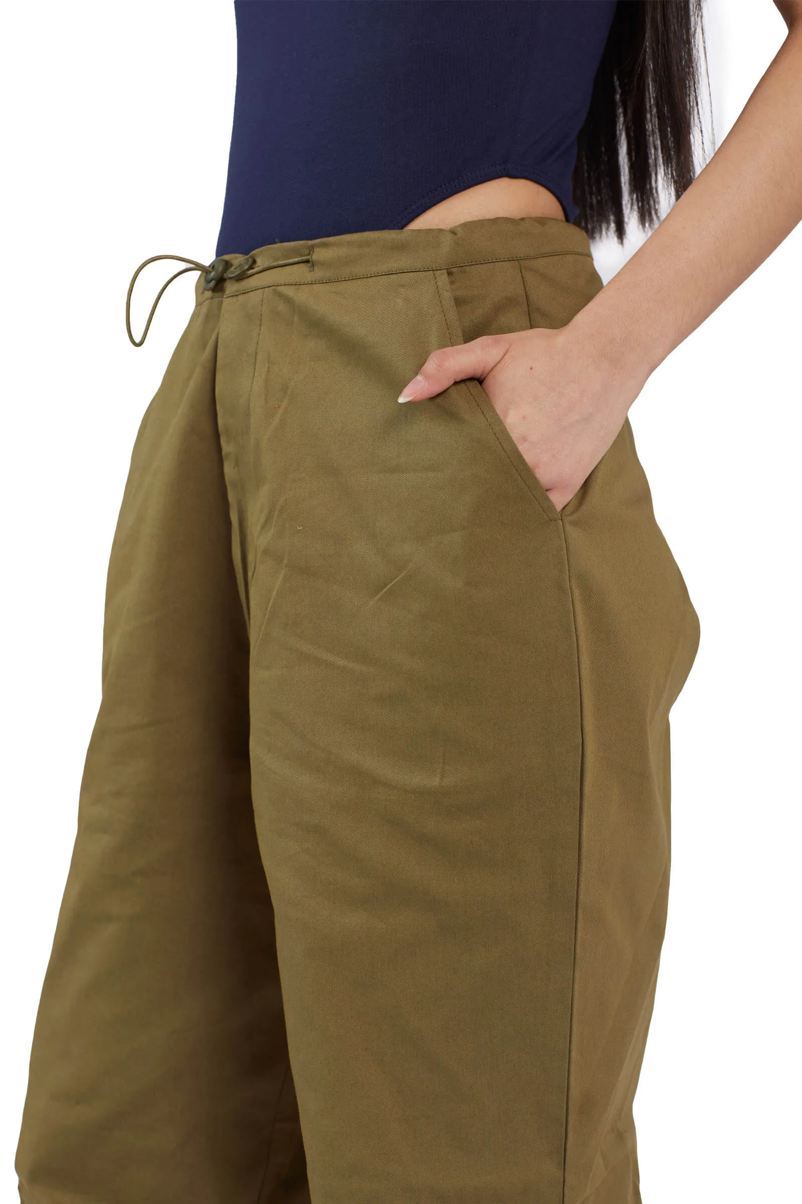 Olive Parachute Pants