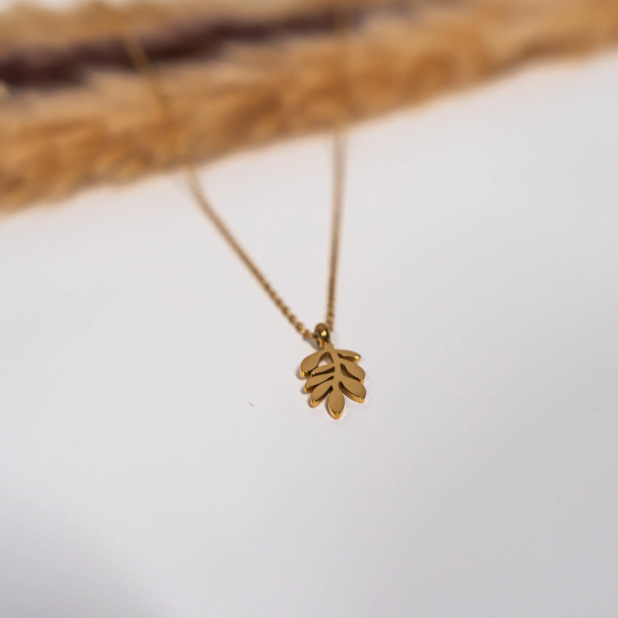 Olive Tree Branch Necklace