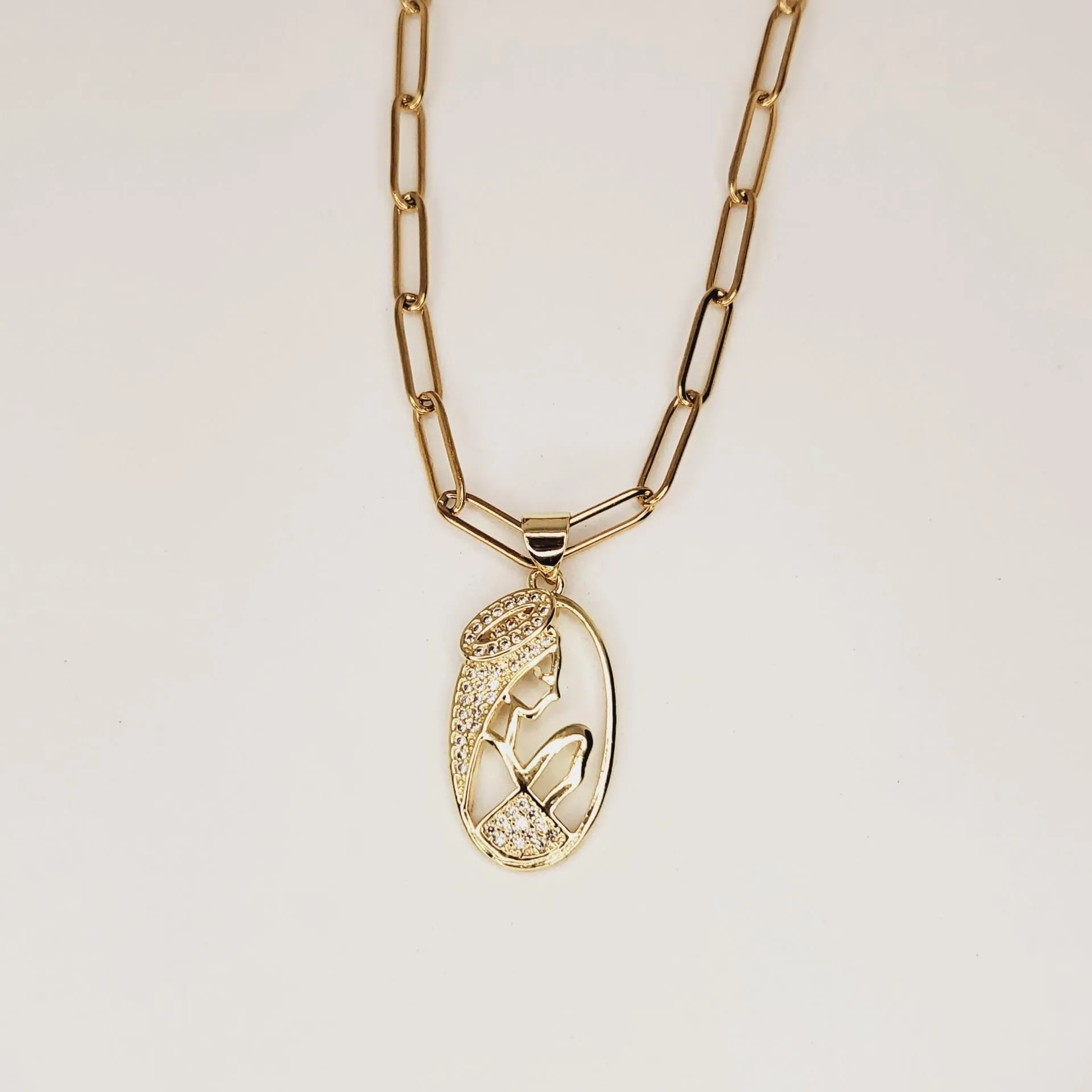 Our Lady of Fatima Chain Necklace