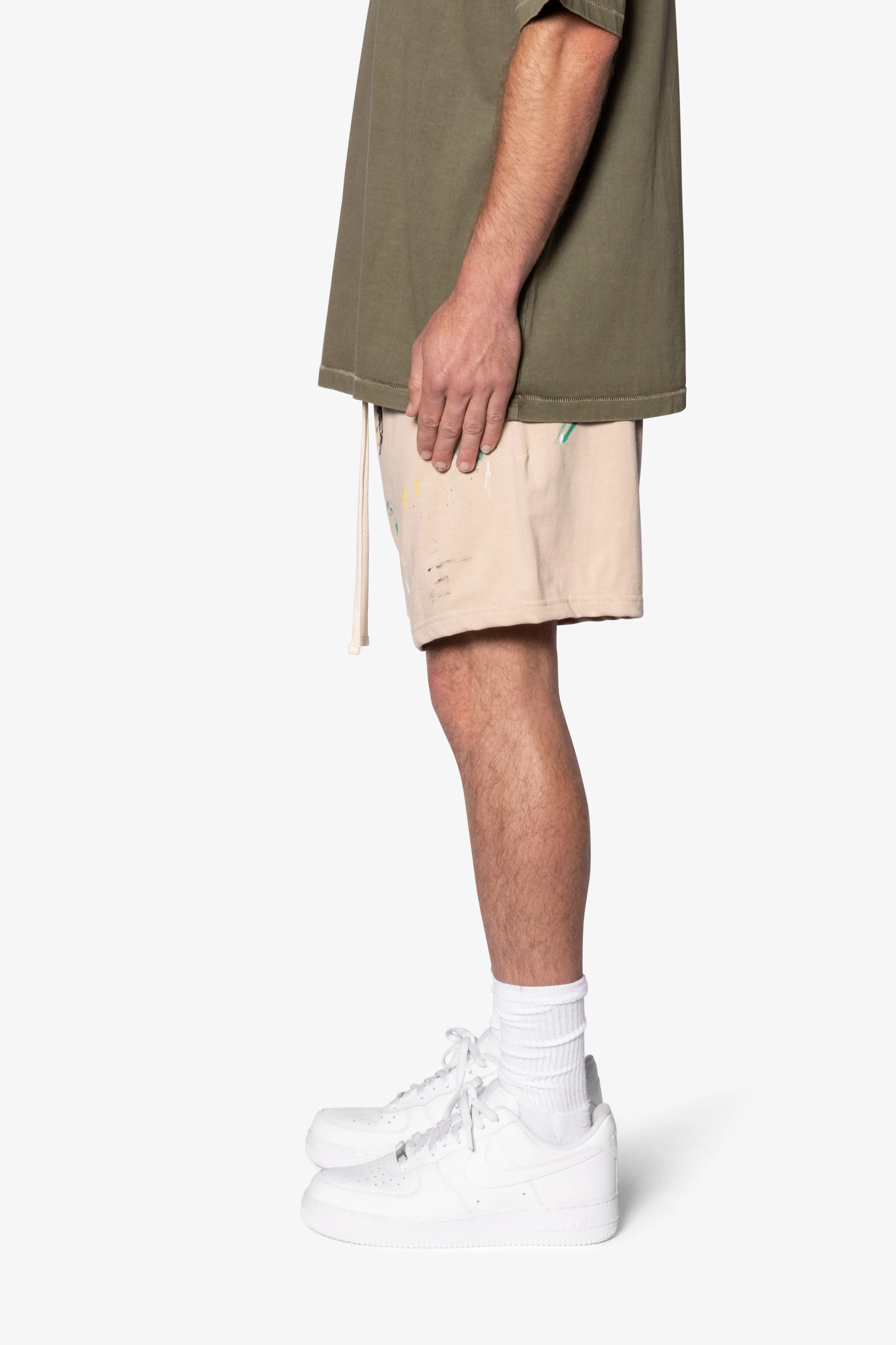 Painter Fleece Shorts - Off White