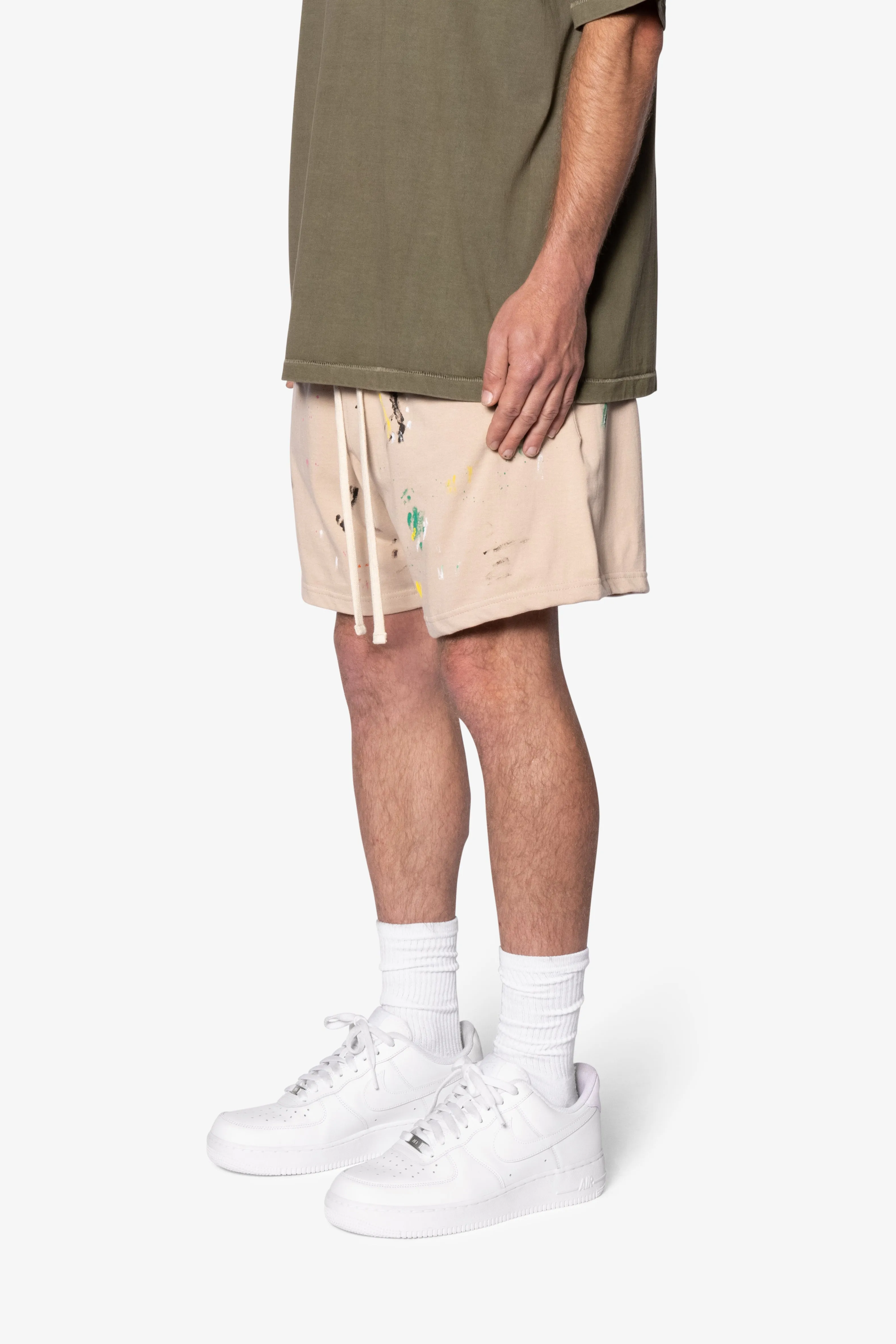 Painter Fleece Shorts - Off White