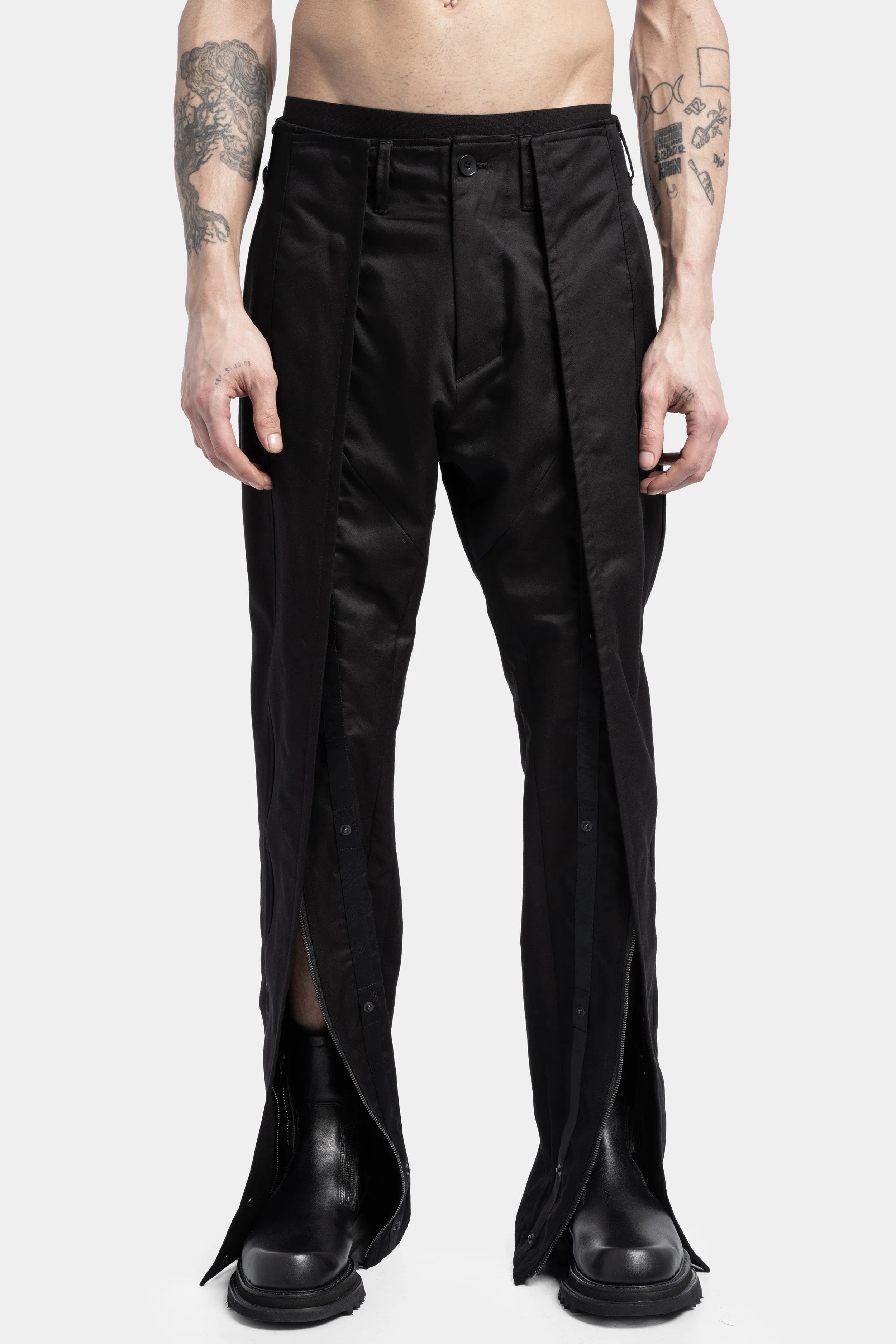 Panel Satin Suit Transform Pants