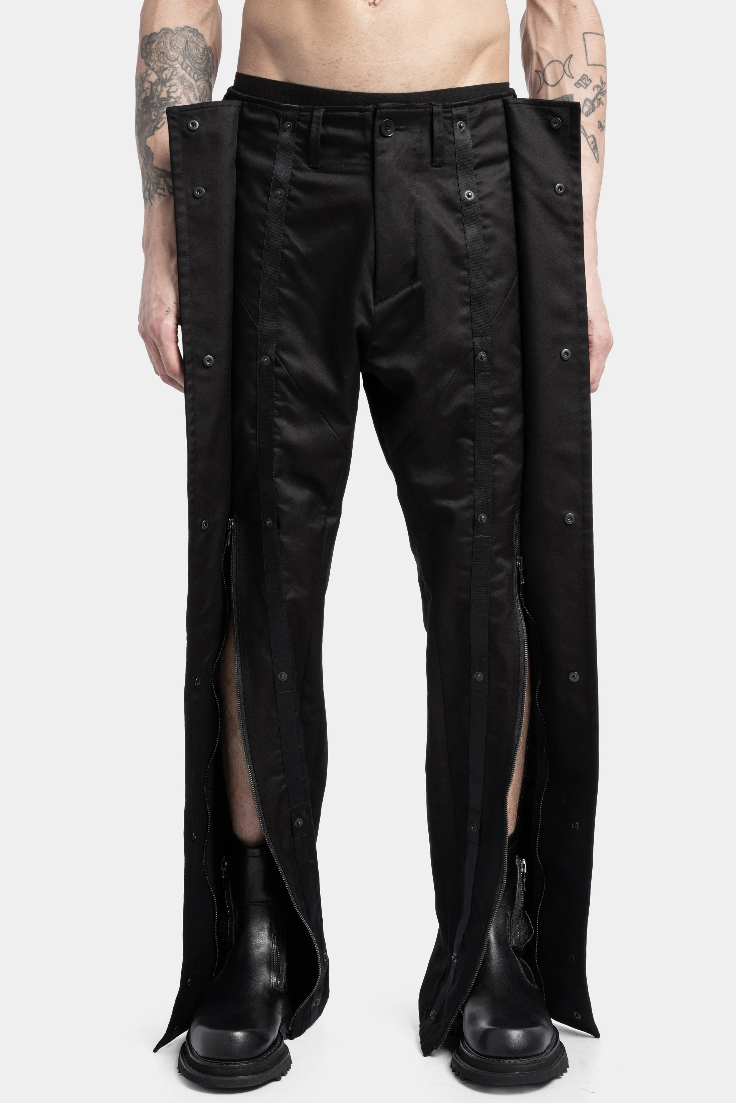 Panel Satin Suit Transform Pants