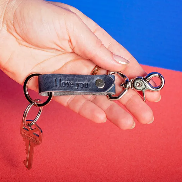 Personalized Leather Keychain