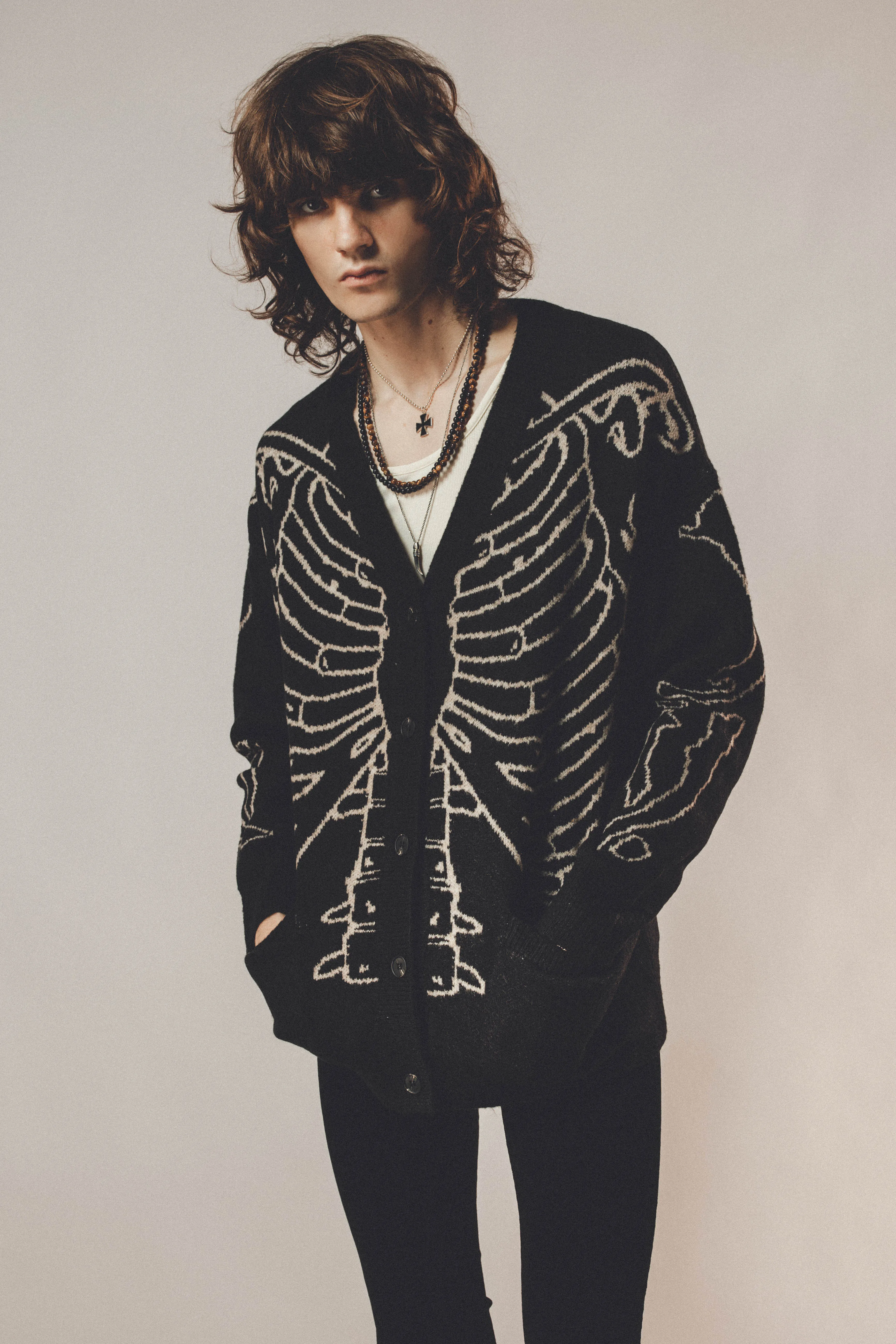 Reverse Skeleton Cardigan