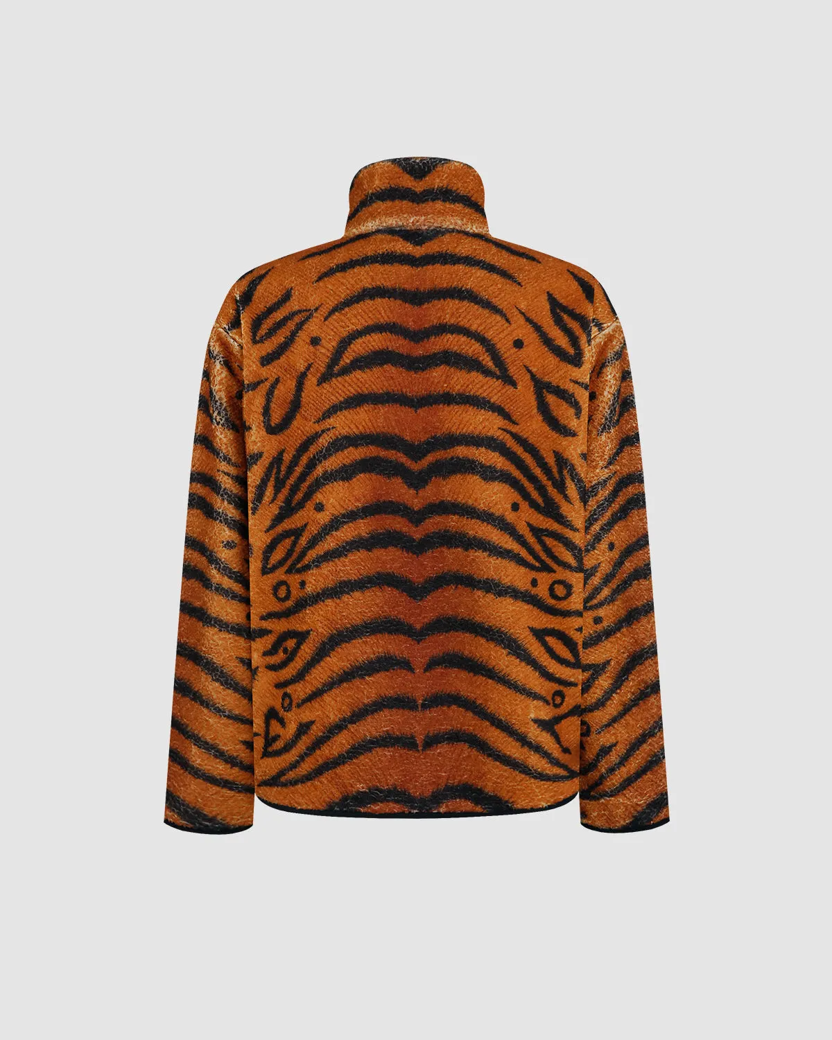 Reversible Tiger Cub Fleece Zip-Up