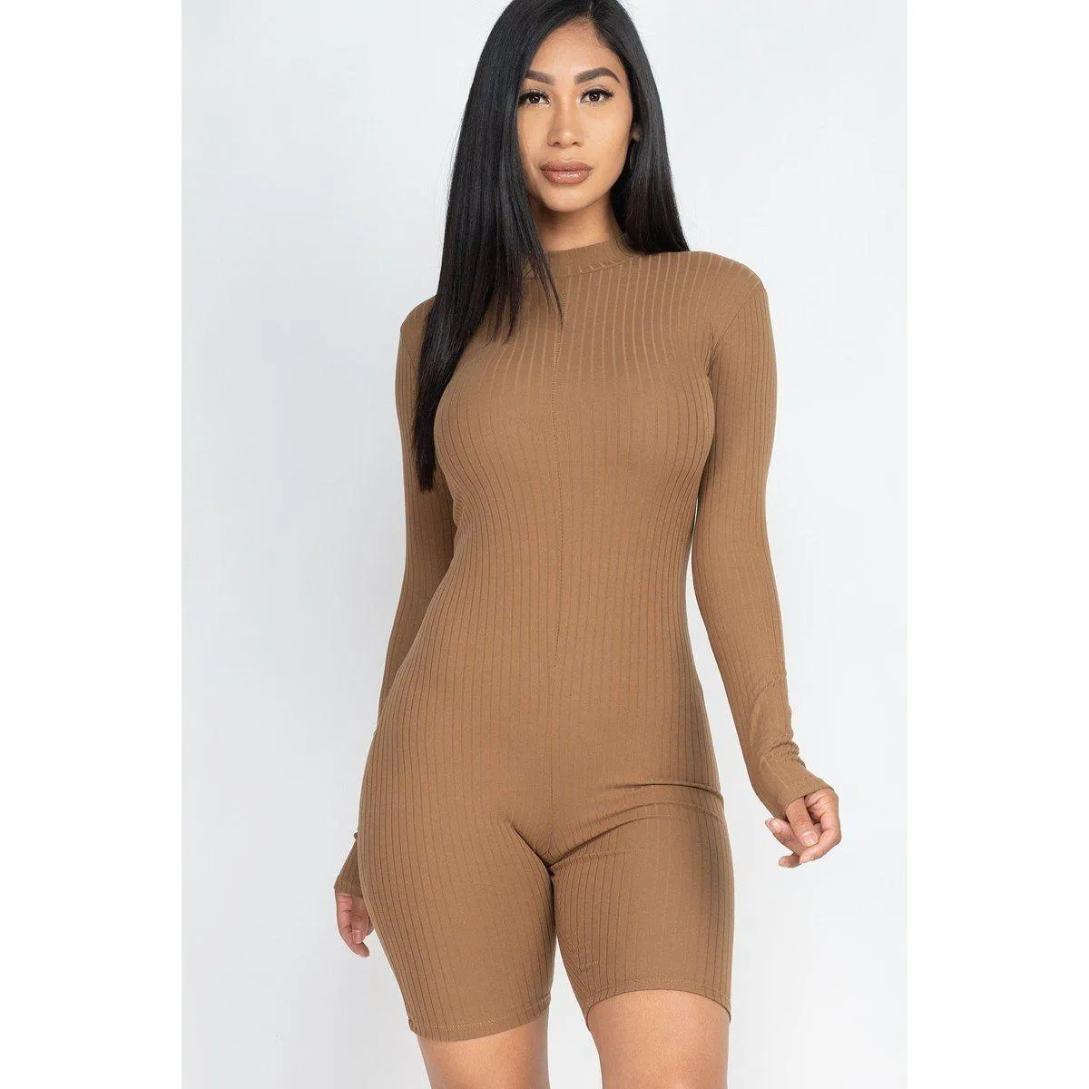 Ribbed Knit Romper