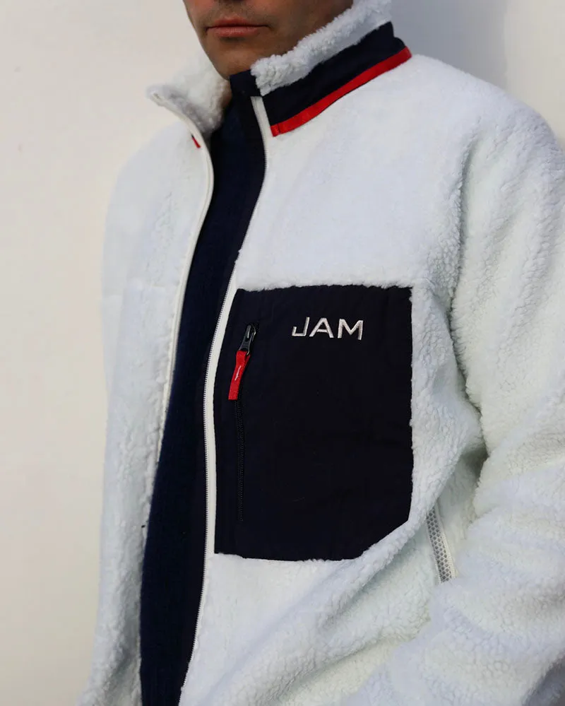 Rockaway Fleece | Off White & Navy