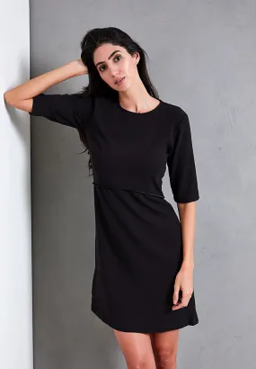 Satin Detail Shift Dress