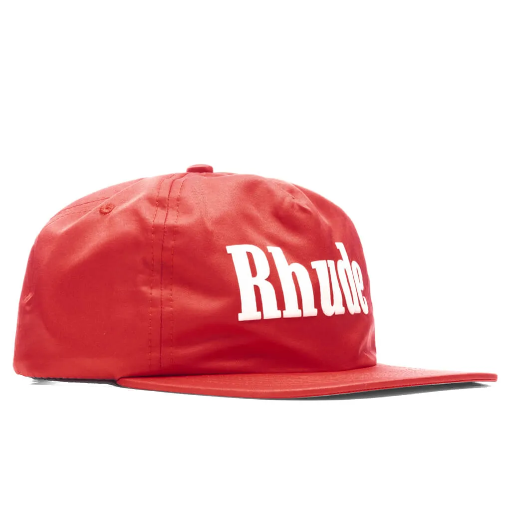 Satin Logo Hat - Red