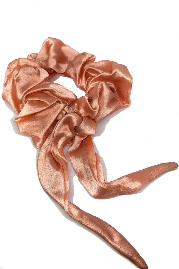 Satin Scrunchie- Burnt Orange