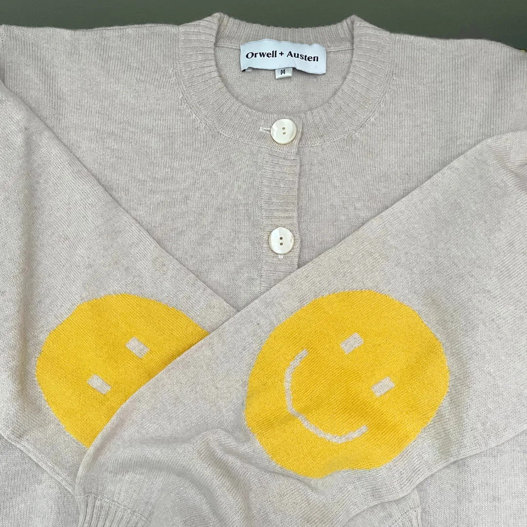 Smile Patch Cardigan