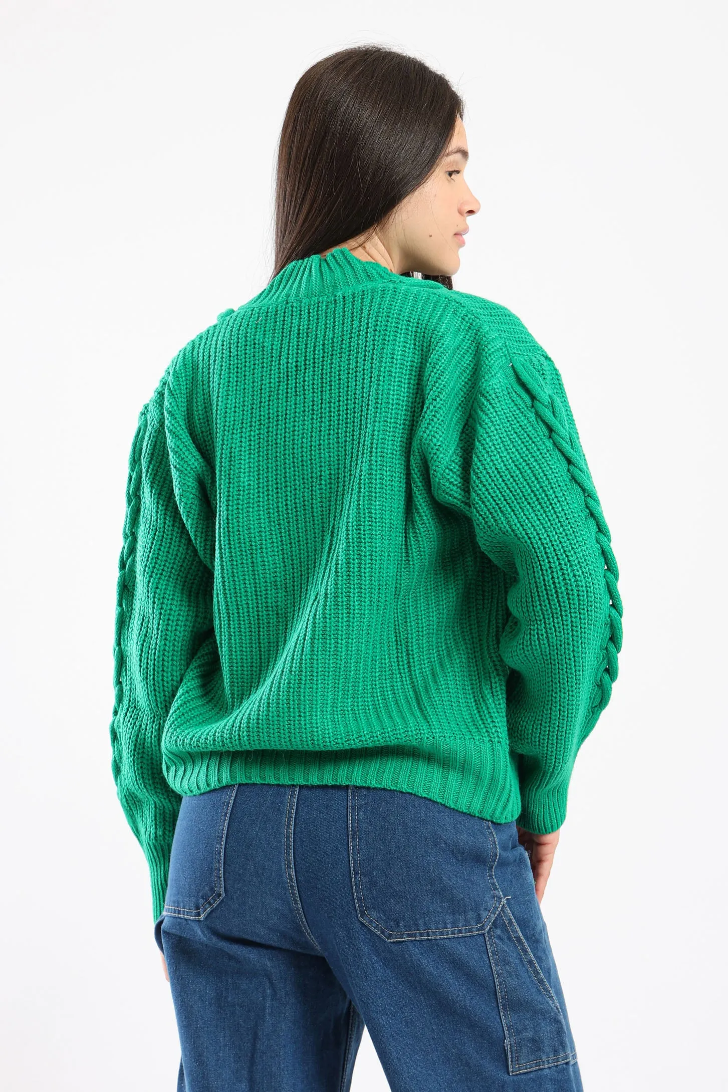 SNUGGLE KNIT CARDIGAN - GREEN