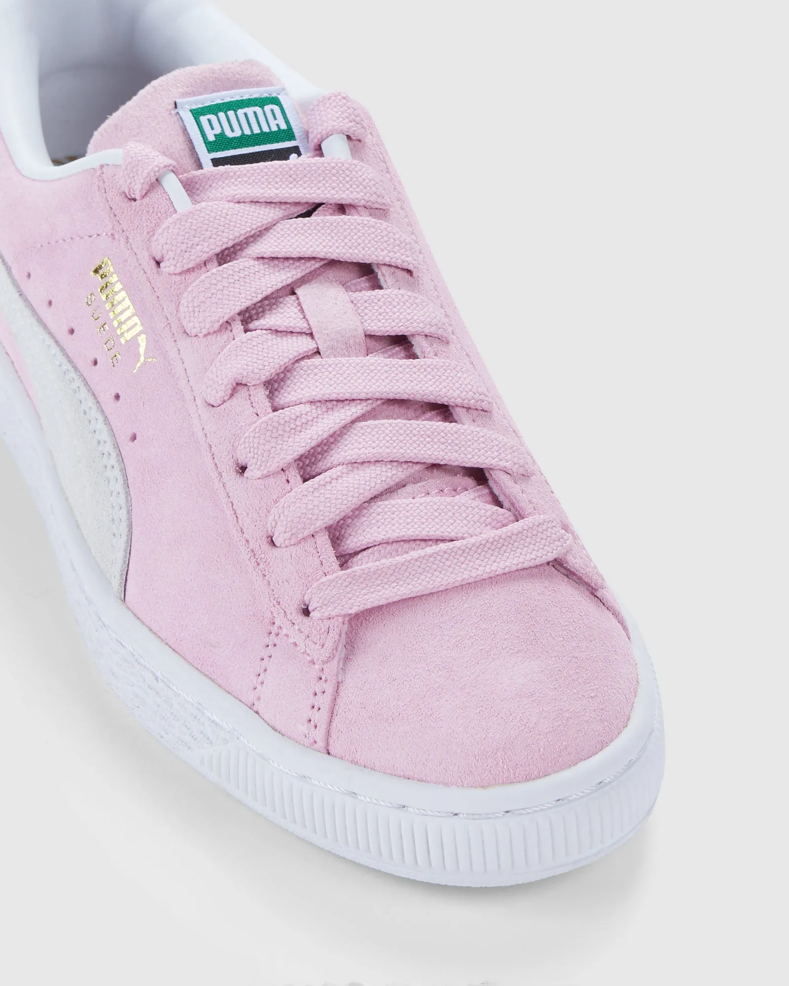 Suede Classic XXI Grade School Pink Lady/White