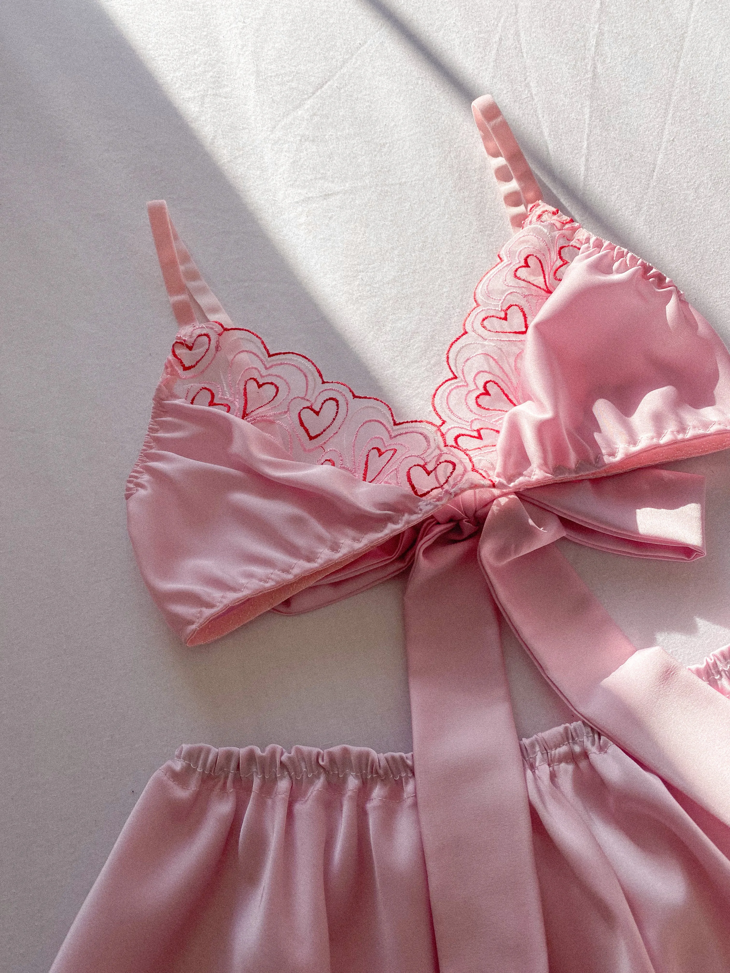 Sweetheart Satin Heart Set