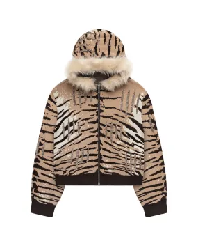 Knitted Tiger Hoodie - Enhance Your Style