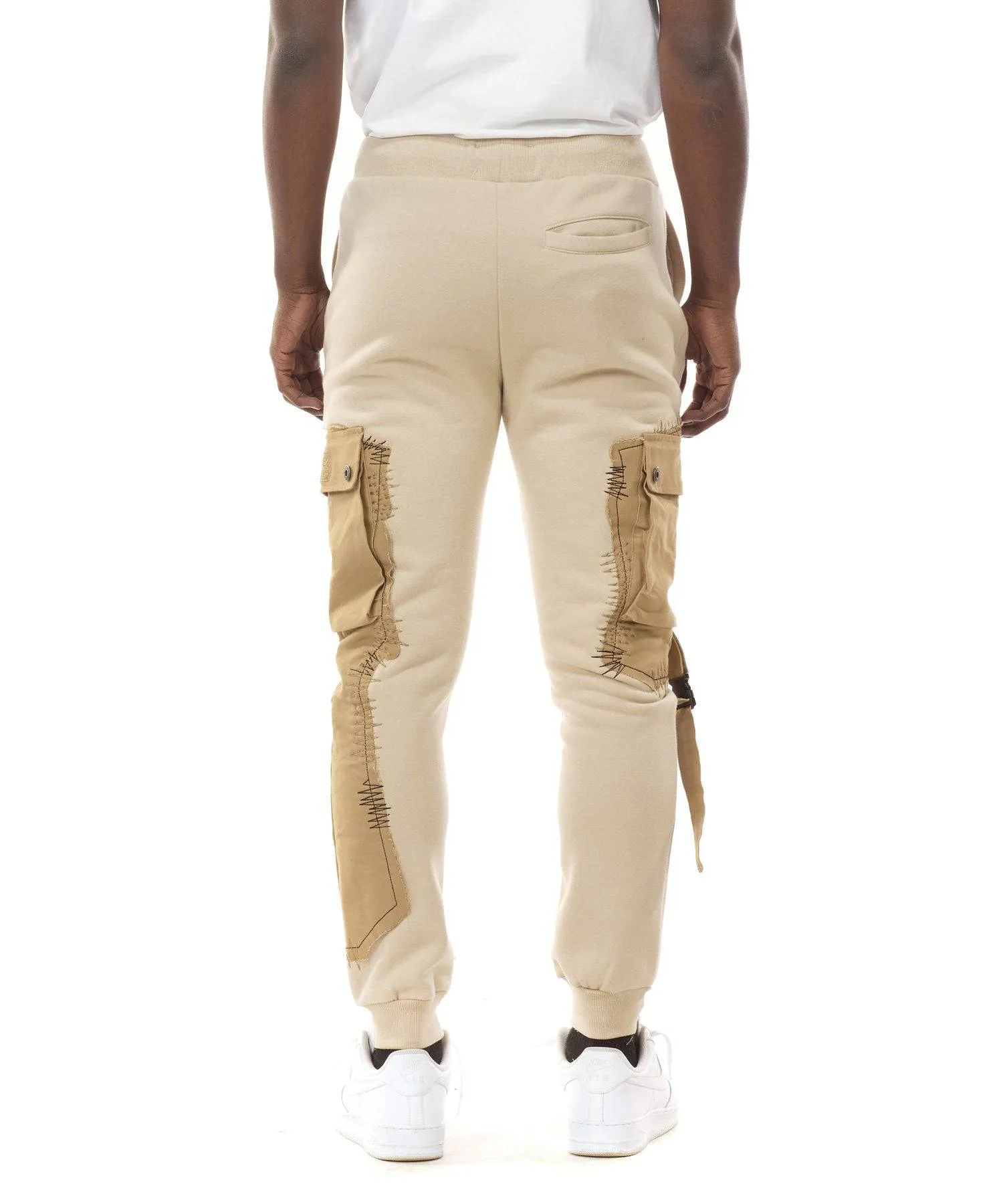 Utility Fashion Fleece Joggers - Light Khaki