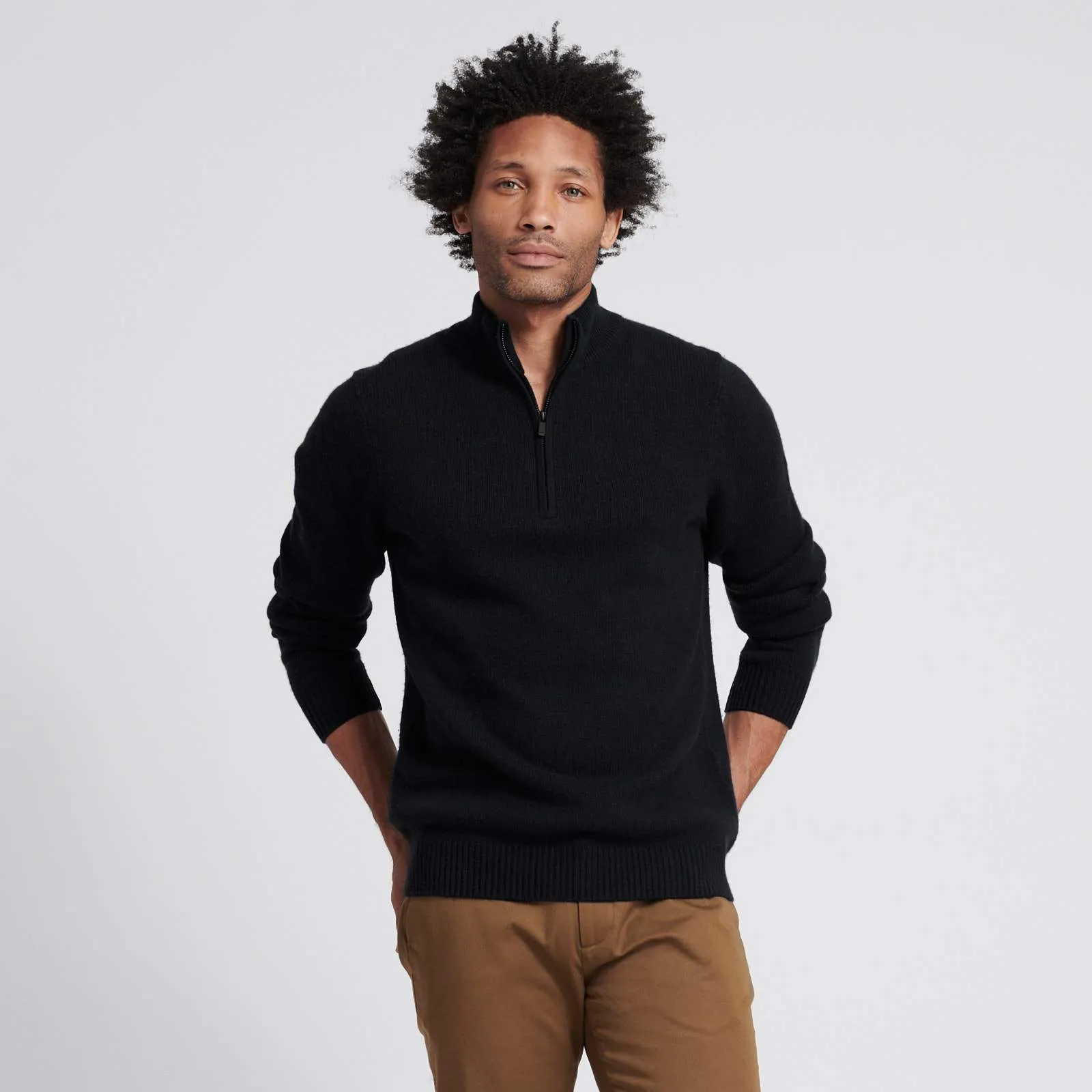 Wool Cashmere Quarterzip