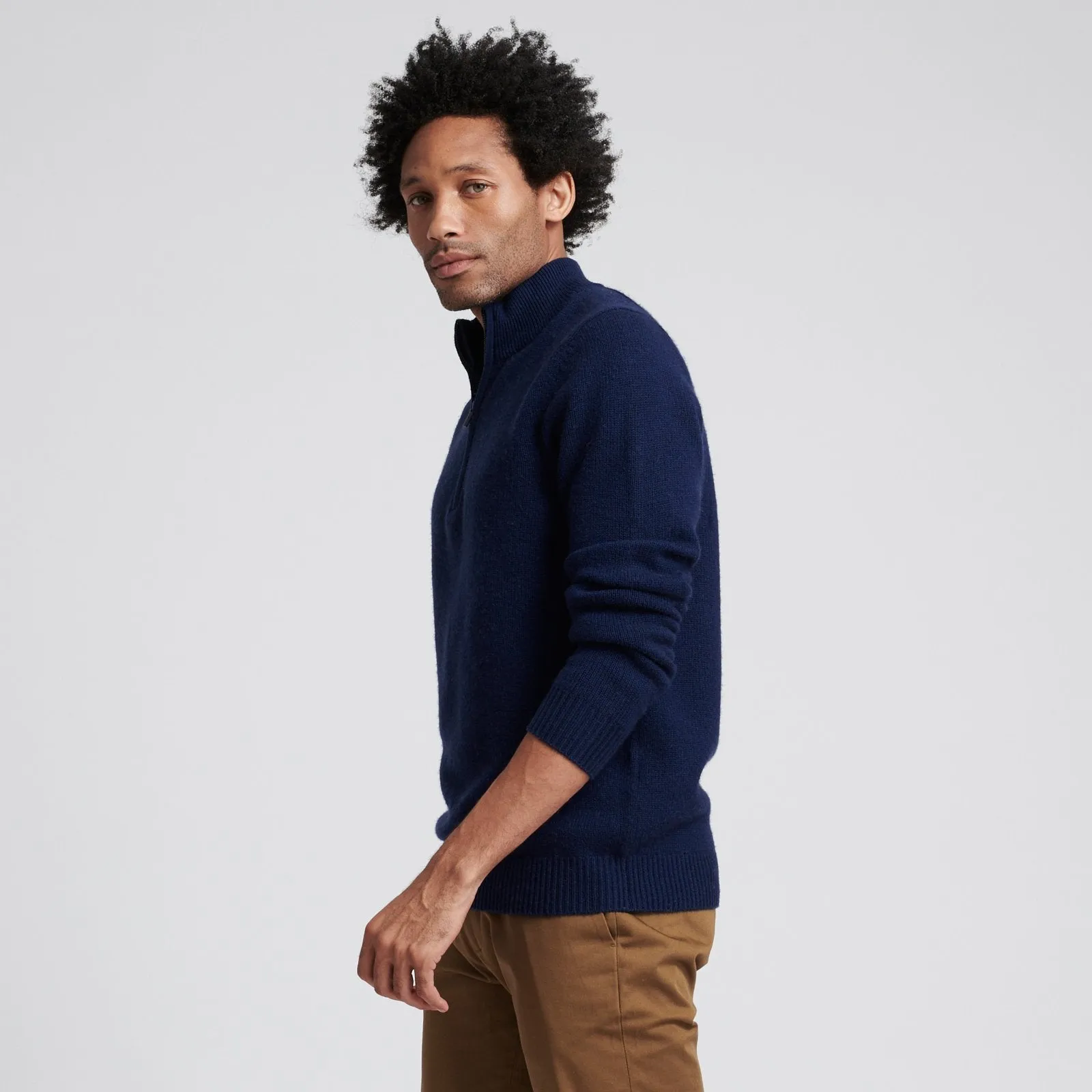 Wool Cashmere Quarterzip