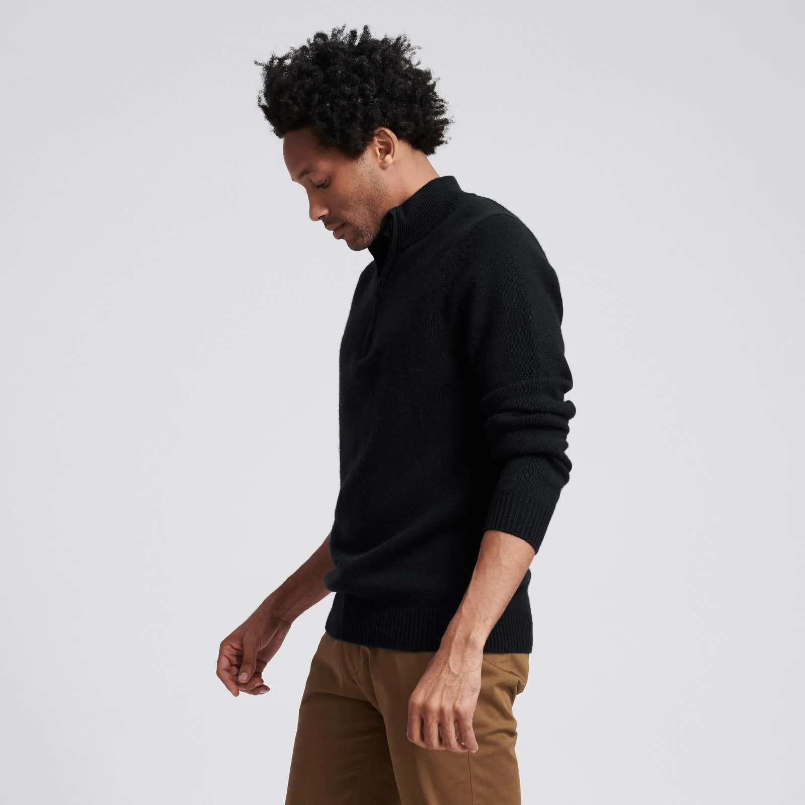 Wool Cashmere Quarterzip