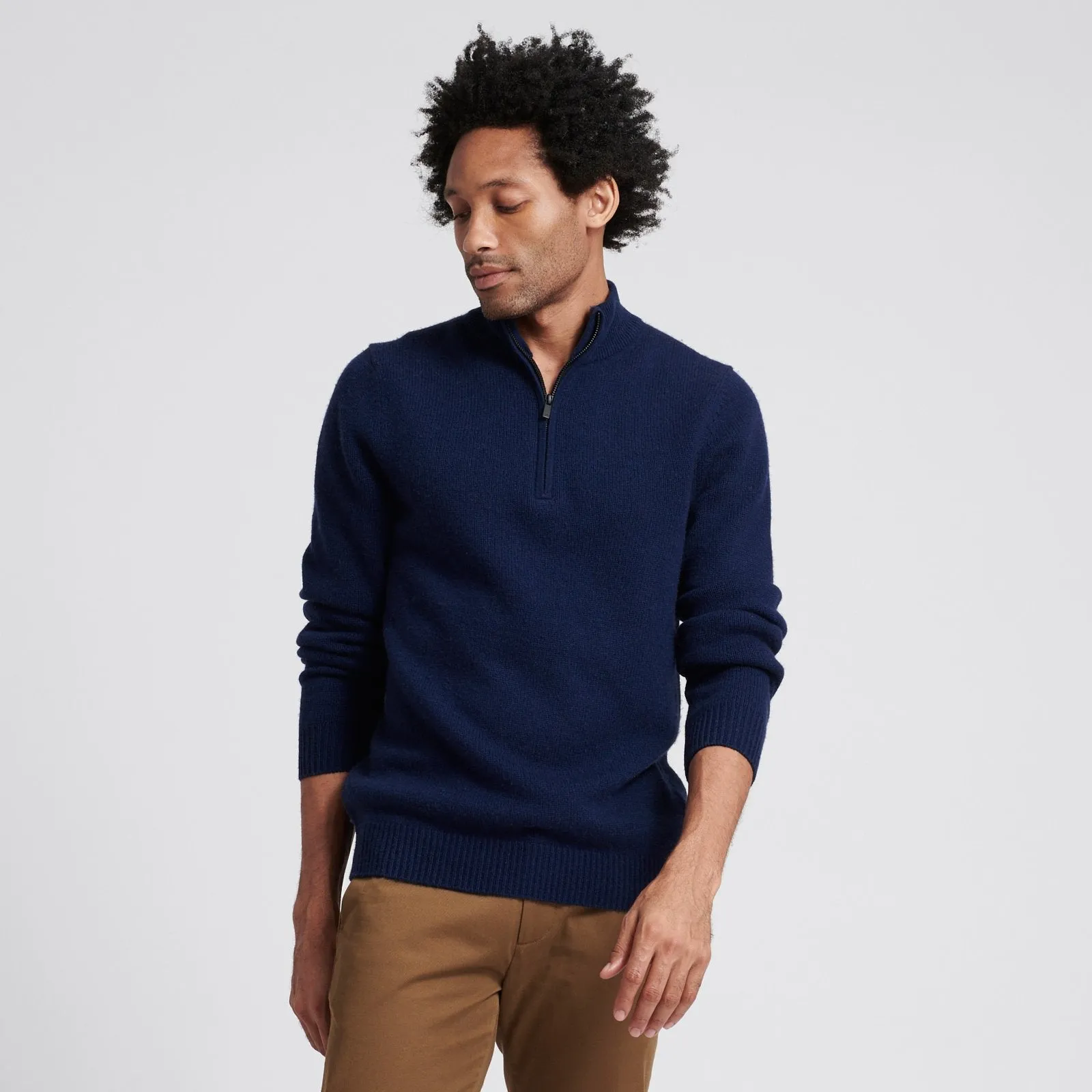 Wool Cashmere Quarterzip